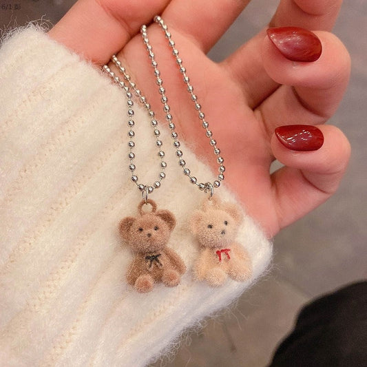 Collier ourson en peluche